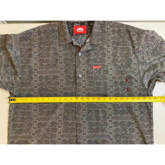 ECKO UNLTD Complex Silver Surfer Graphic Button Down Shirt XL Hip Hop Y2K- RARE - Picture 12 of 16